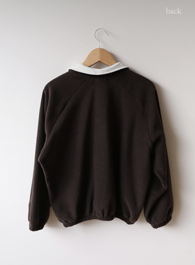 EOMPIT韓國直郵女士新款24秋冬真品熱賣休閑人氣職業衛衣拉鏈EOMPIT衛衣