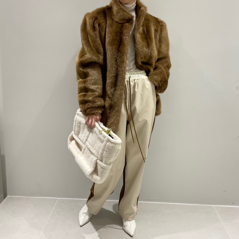 TRIPLE SEVEN東大門實拍女裝新款職業24秋冬夾克水貂毛毛皮TRIPLE SEVEN夾克圖色2