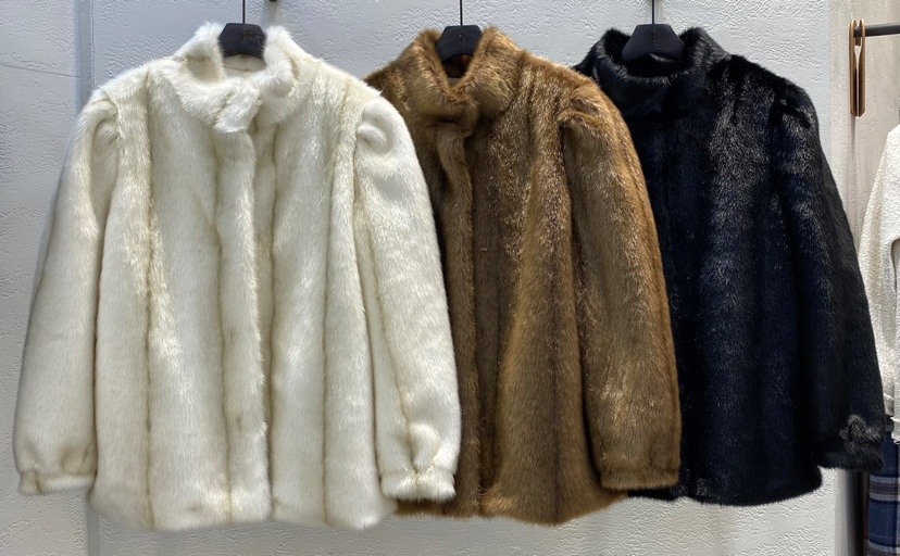 TRIPLE SEVEN東大門實拍女裝新款職業24秋冬夾克水貂毛毛皮TRIPLE SEVEN夾克圖色3左三色