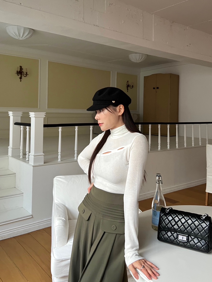 BOLD韓國直郵女裝新品休閑人氣時尚推薦24秋冬真品職業長袖T恤BOLD長袖T恤