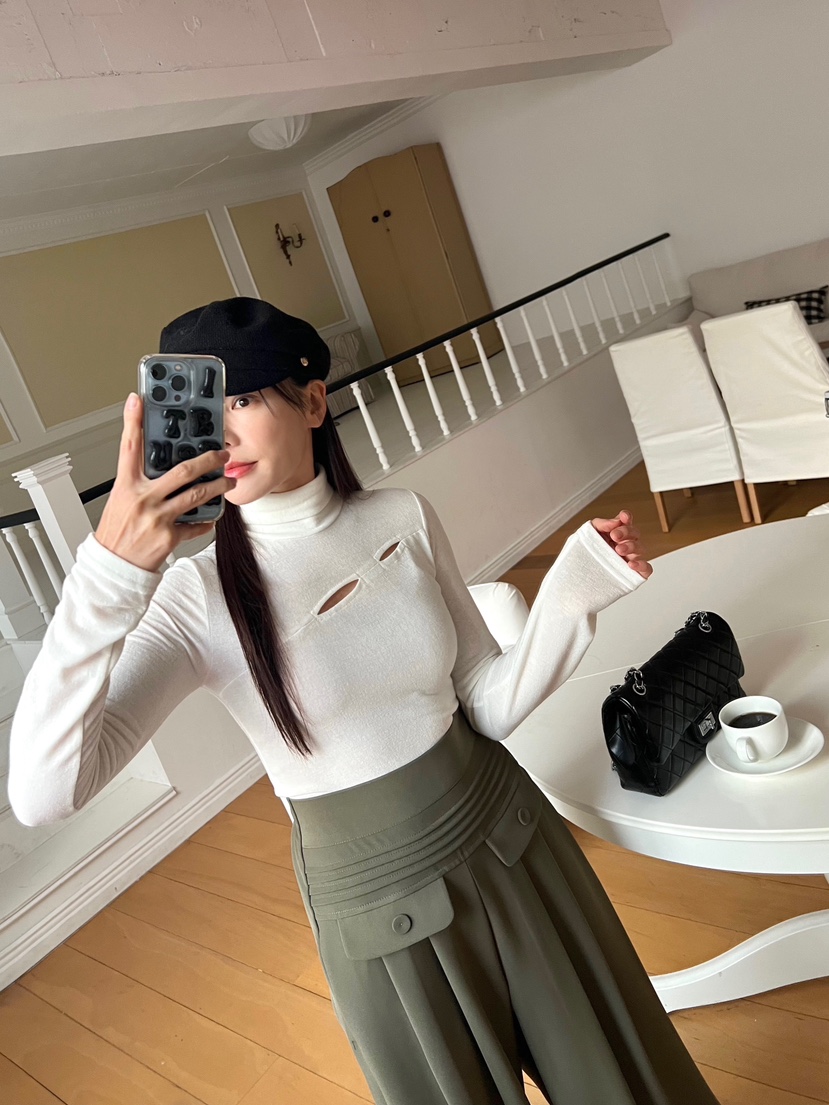 BOLD韓國直郵女裝新品休閑人氣時尚推薦24秋冬真品職業長袖T恤BOLD長袖T恤