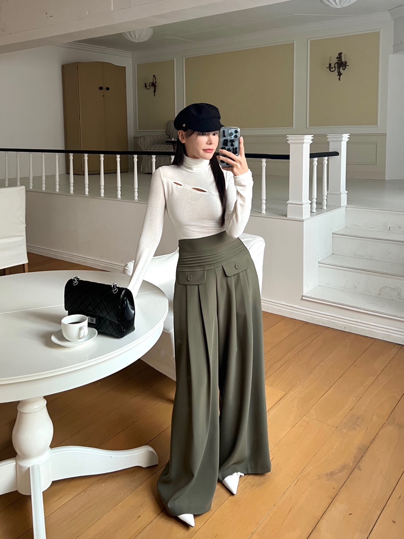 BOLD韓國直郵女裝新品休閑人氣時尚推薦24秋冬真品職業長袖T恤BOLD長袖T恤