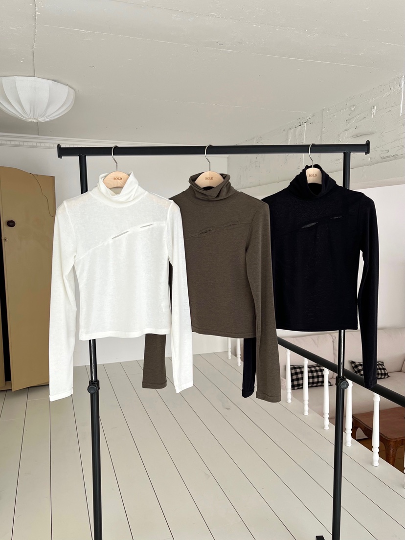 BOLD韓國直郵女裝新品休閑人氣時尚推薦24秋冬真品職業長袖T恤BOLD長袖T恤