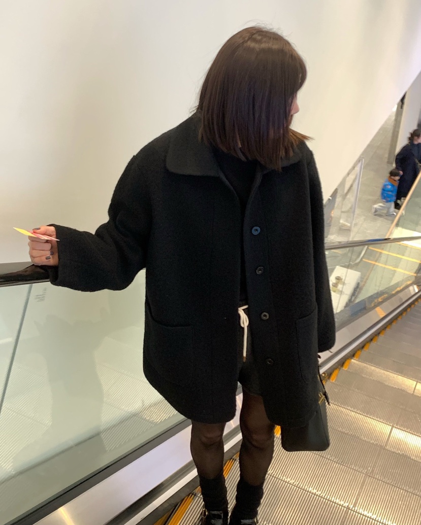 COURGETTE東大門實拍女裝新款休閑24秋冬真品推薦中長款大衣COURGETTE中長款大衣