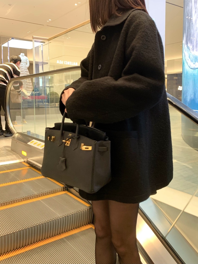 COURGETTE東大門實拍女裝新款休閑24秋冬真品推薦中長款大衣COURGETTE中長款大衣