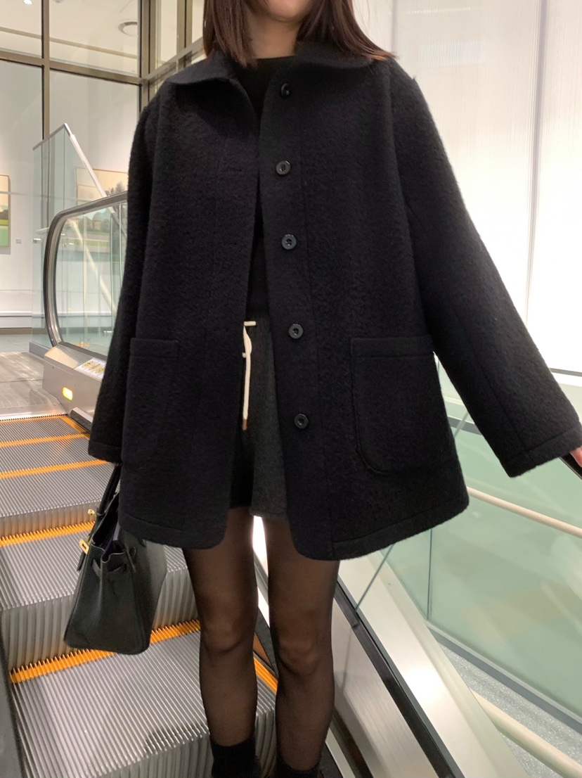 COURGETTE東大門實拍女裝新款休閑24秋冬真品推薦中長款大衣COURGETTE中長款大衣