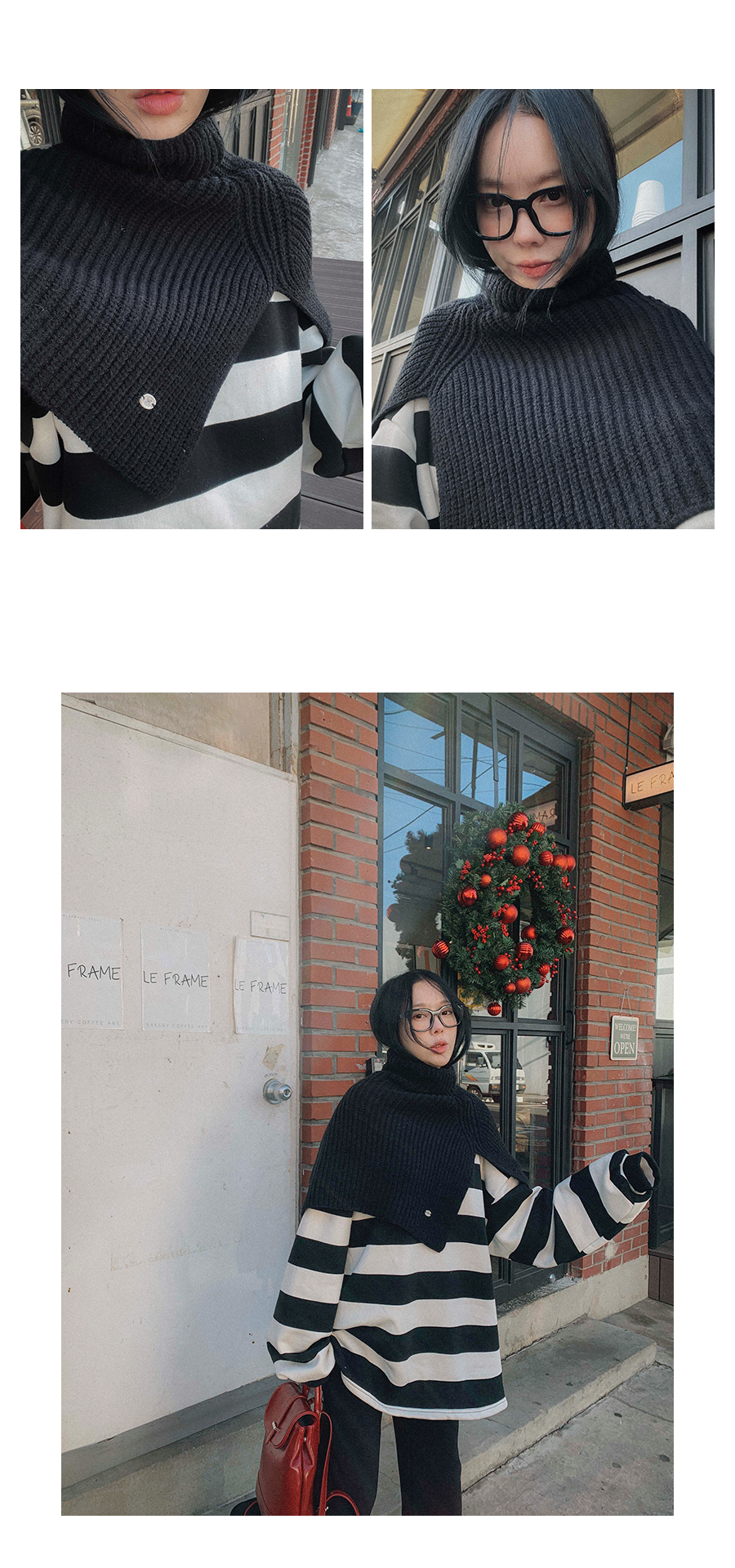 LIKE A韓國代購女裝新品真品職業熱賣休閑推薦人氣圍巾披肩LIKE A圍巾/披肩