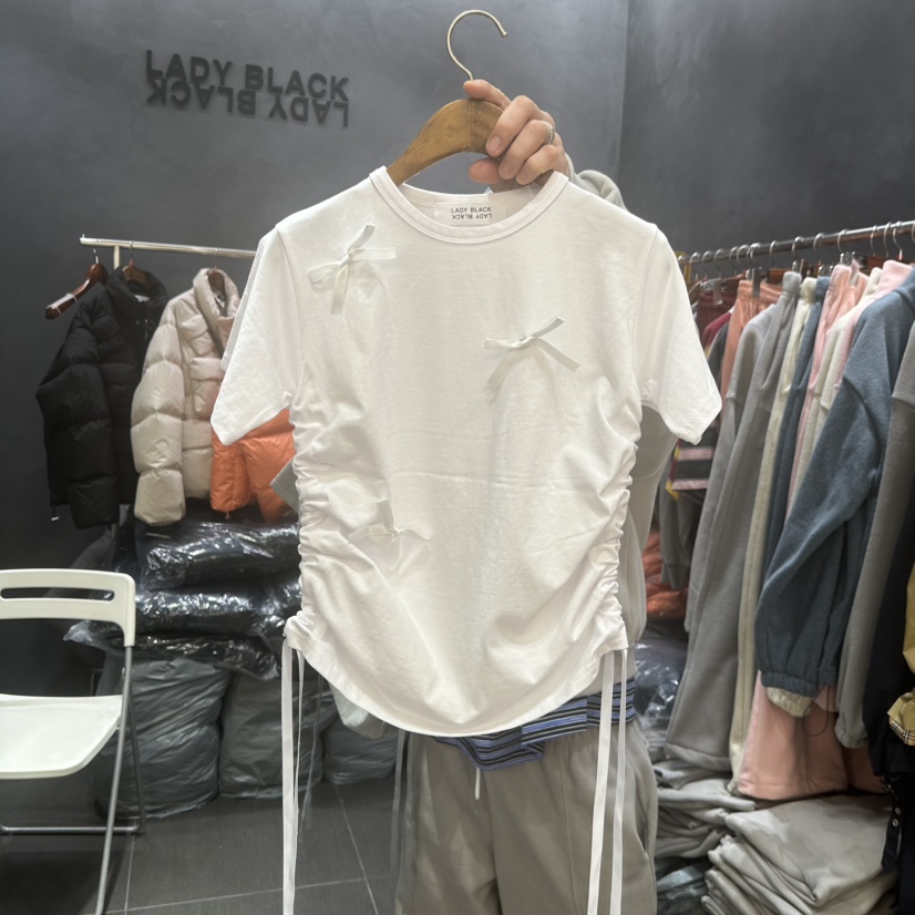 LADYBLACK韓國直郵女士新款真品休閑24秋冬熱賣推薦T恤春款LADYBLACKT恤圖色2