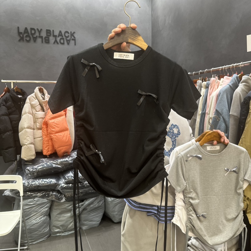 LADYBLACK韓國直郵女士新款真品休閑24秋冬熱賣推薦T恤春款LADYBLACKT恤圖色3