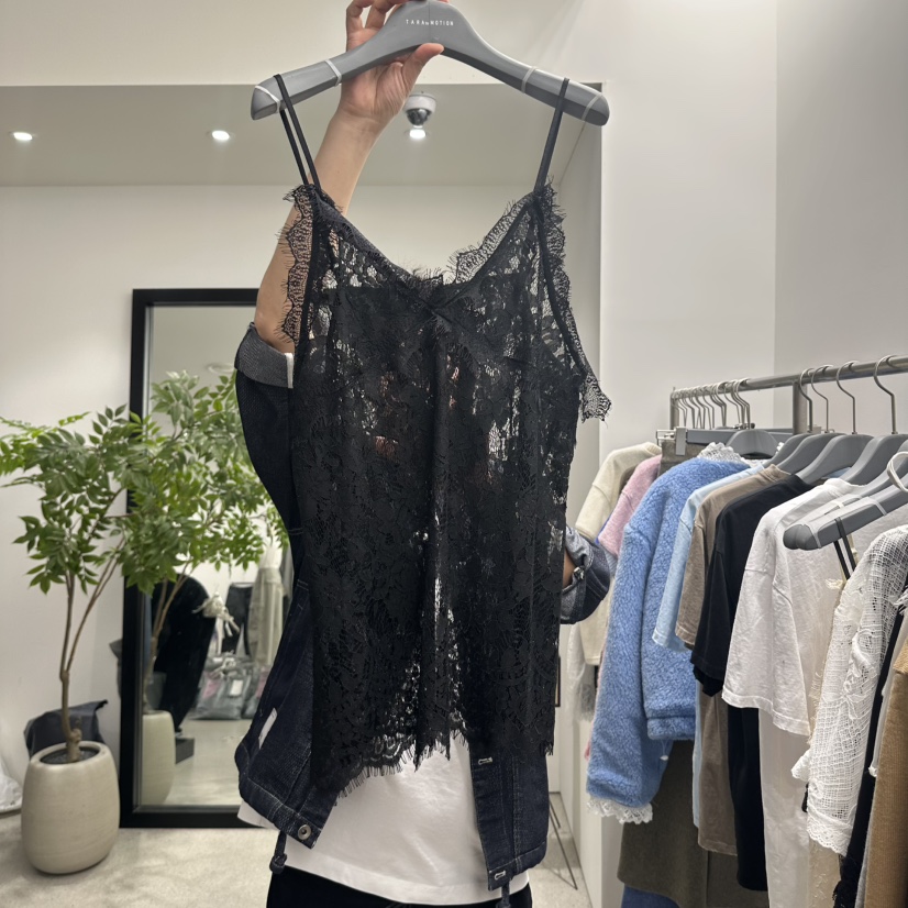 TARABY MOTION東大門實拍女裝新款推薦職業吊帶背心春款蕾絲TARABY MOTION吊帶/背心圖色2