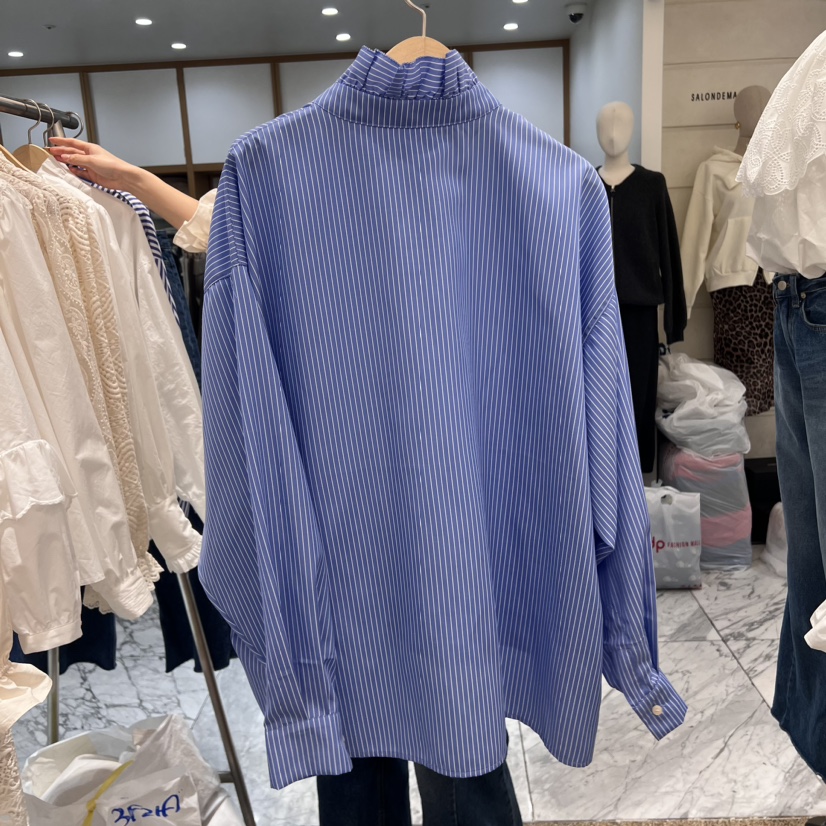 A STORE東大門直郵女裝新品熱賣職業推薦24秋冬襯衫蕾絲衫春款A STORE襯衫/蕾絲衫