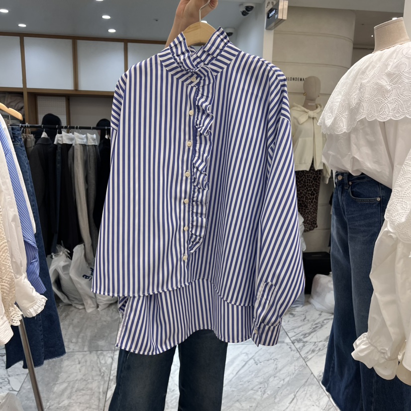 A STORE東大門直郵女裝新品熱賣職業推薦24秋冬襯衫蕾絲衫春款A STORE襯衫/蕾絲衫圖色3