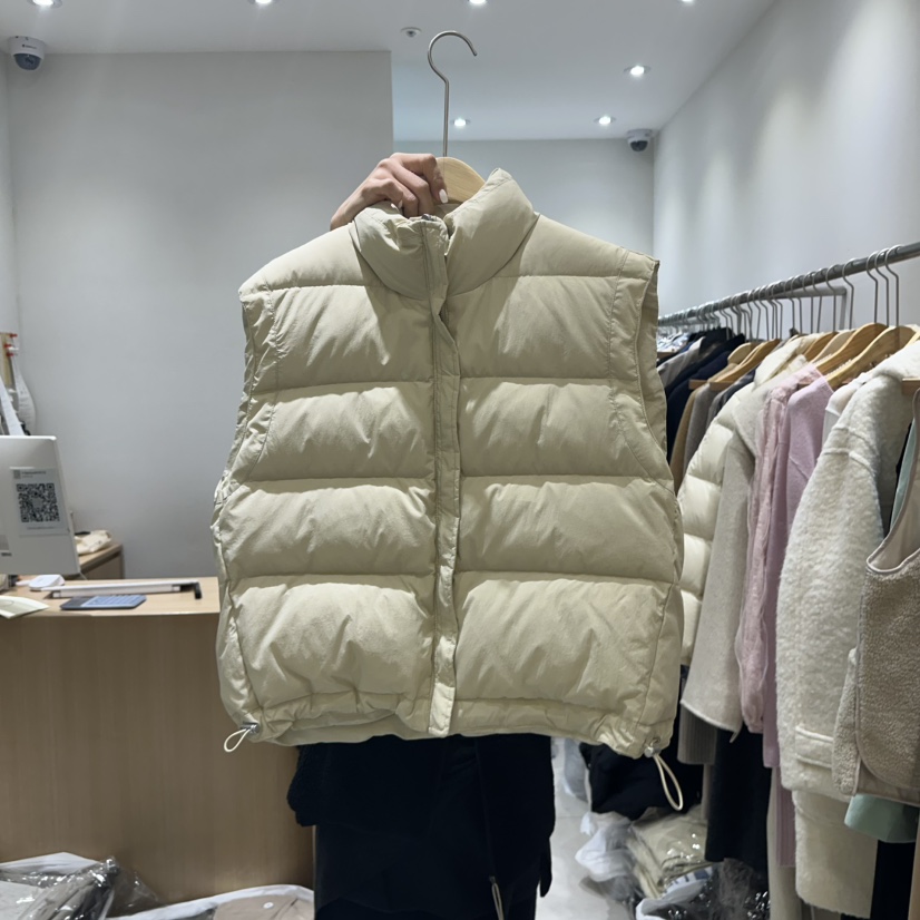 EN.U韓國直郵女士新品人氣推薦時尚職業馬甲里外穿雙面鴨絨EN.U馬甲