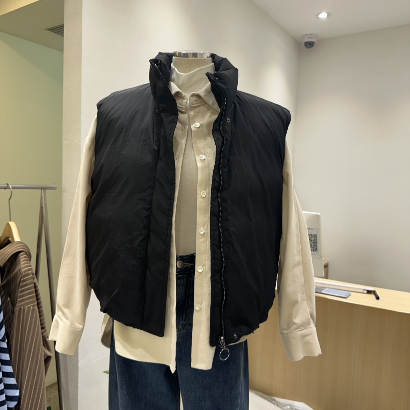 EN.U韓國直郵女士新品人氣推薦時尚職業馬甲里外穿雙面鴨絨EN.U馬甲圖色2