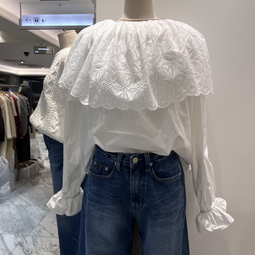 A STORE東大門代購女士新品職業真品休閑人氣襯衫蕾絲衫春款A STORE襯衫/蕾絲衫圖色2
