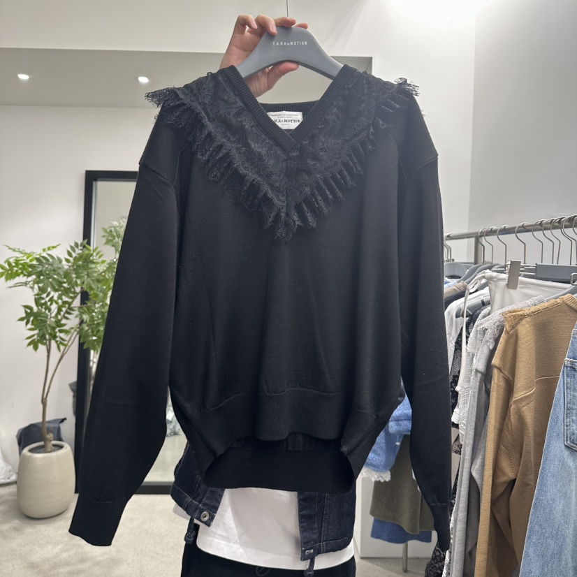 TARABY MOTION東大門直郵女裝新款熱賣時尚休閑衛衣春款蕾絲TARABY MOTION衛衣圖色3