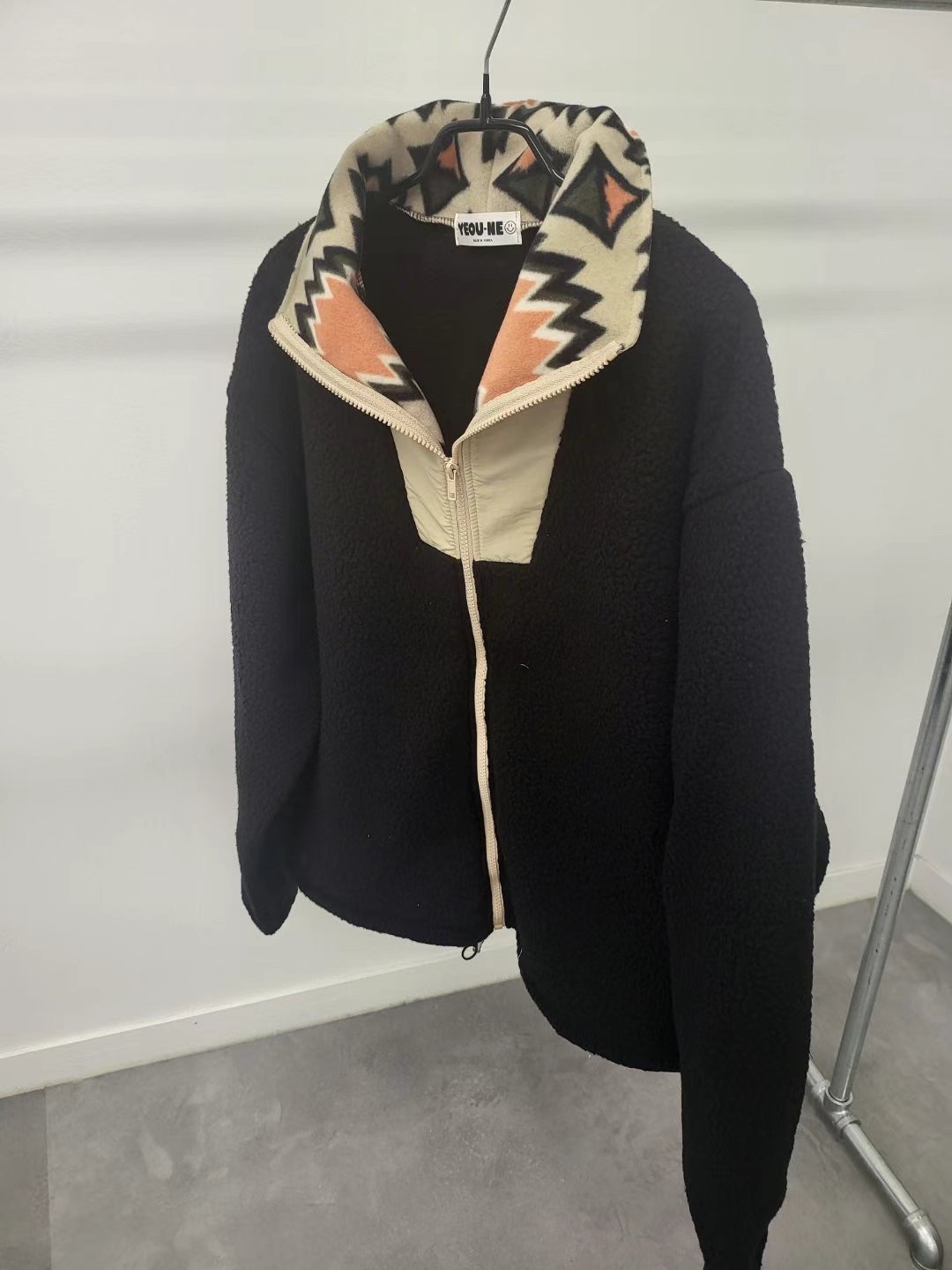 YOUE-NE東大門實拍女裝新品時尚職業真品熱賣人氣夾克拉鏈YOUE-NE夾克圖色2
