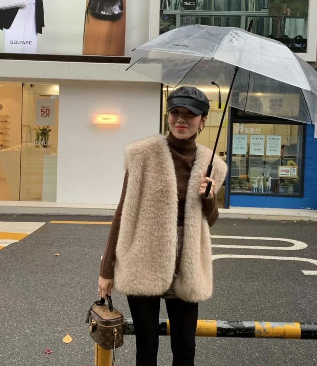 MOG韓國直郵女裝新品時尚推薦熱賣人氣職業真品24秋冬休閑馬甲MOG馬甲