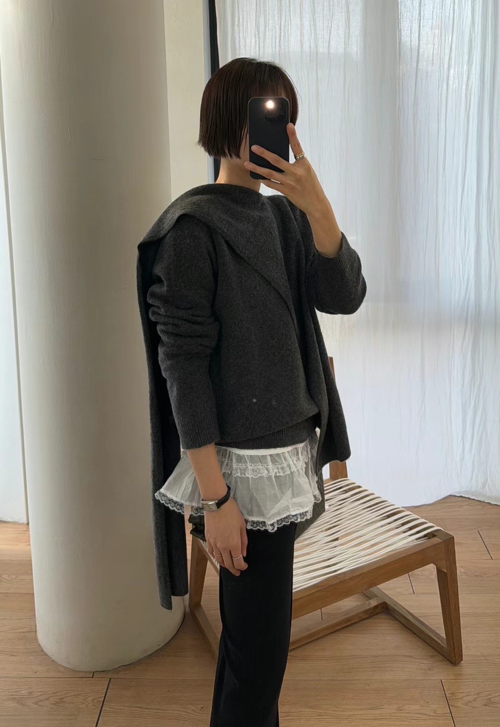MOG東大門實拍女士新款時尚休閑人氣職業熱賣推薦襯衫蕾絲衫MOG襯衫/蕾絲衫