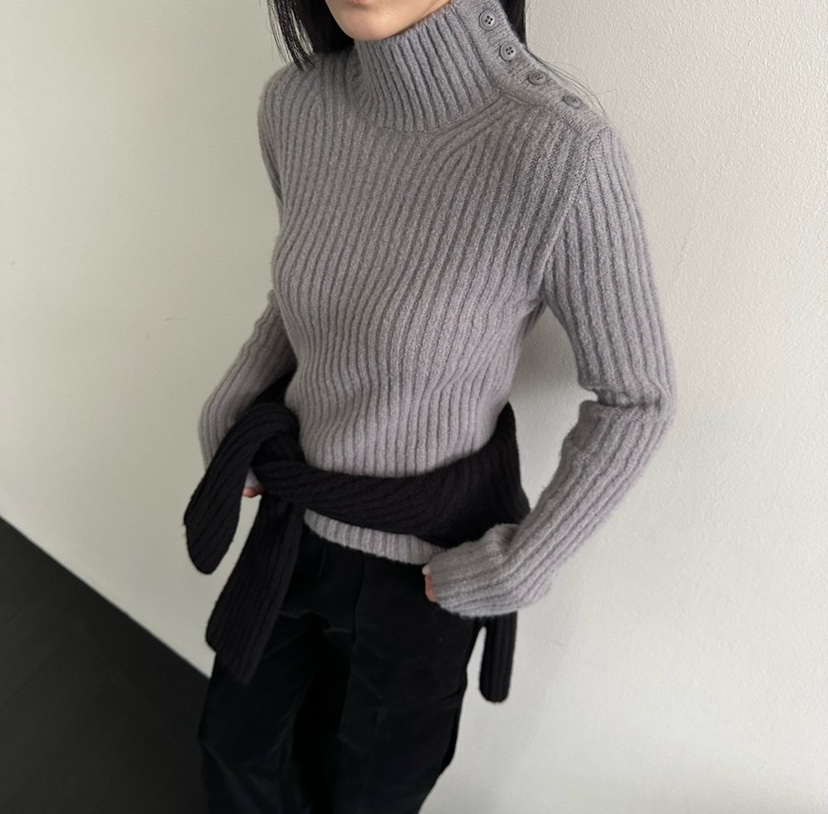 MOMENT/RECOVER韓國代購女士新款24秋冬人氣推薦時尚針織衫MOMENT/RECOVER針織衫圖色2
