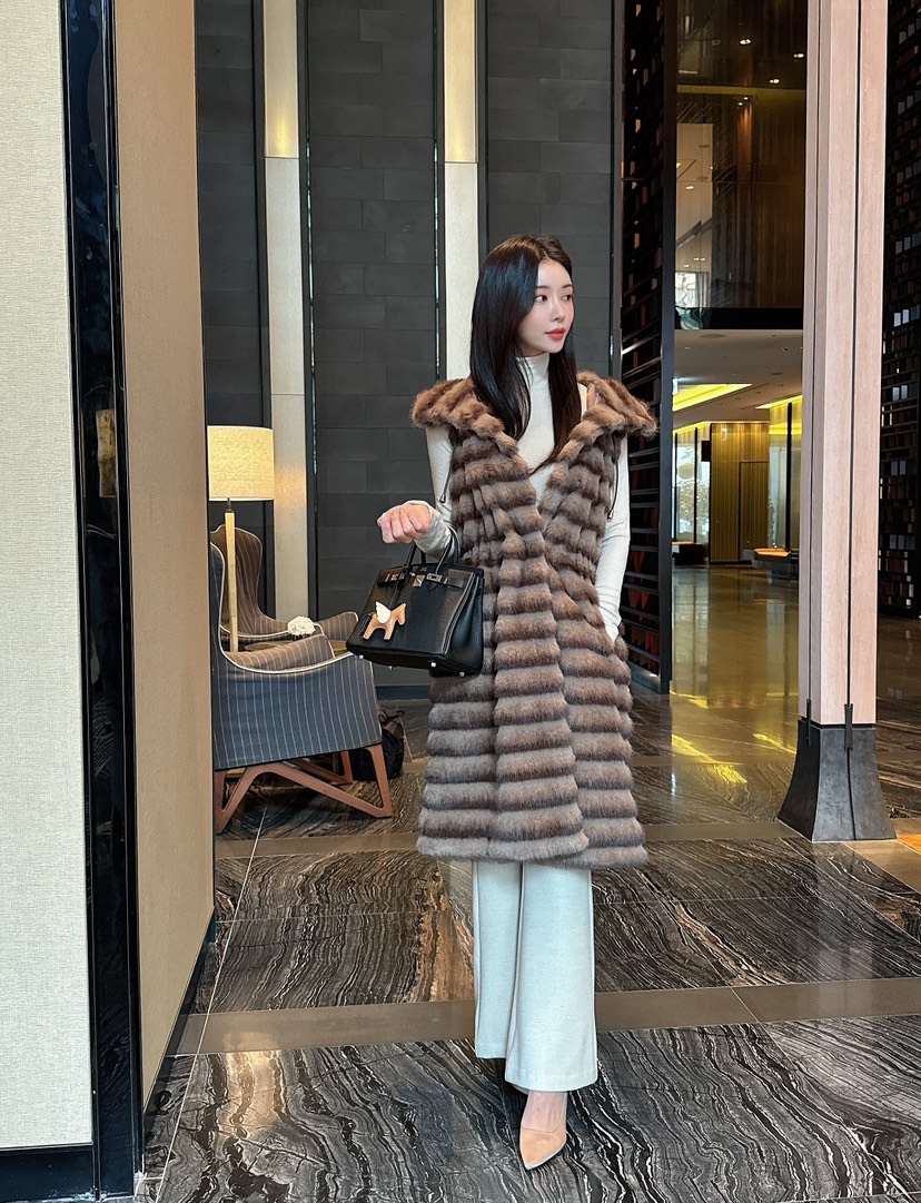 ON:UP東大門直郵女裝新款熱賣休閑人氣時尚24秋冬中長款大衣兜帽ON:UP中長款大衣