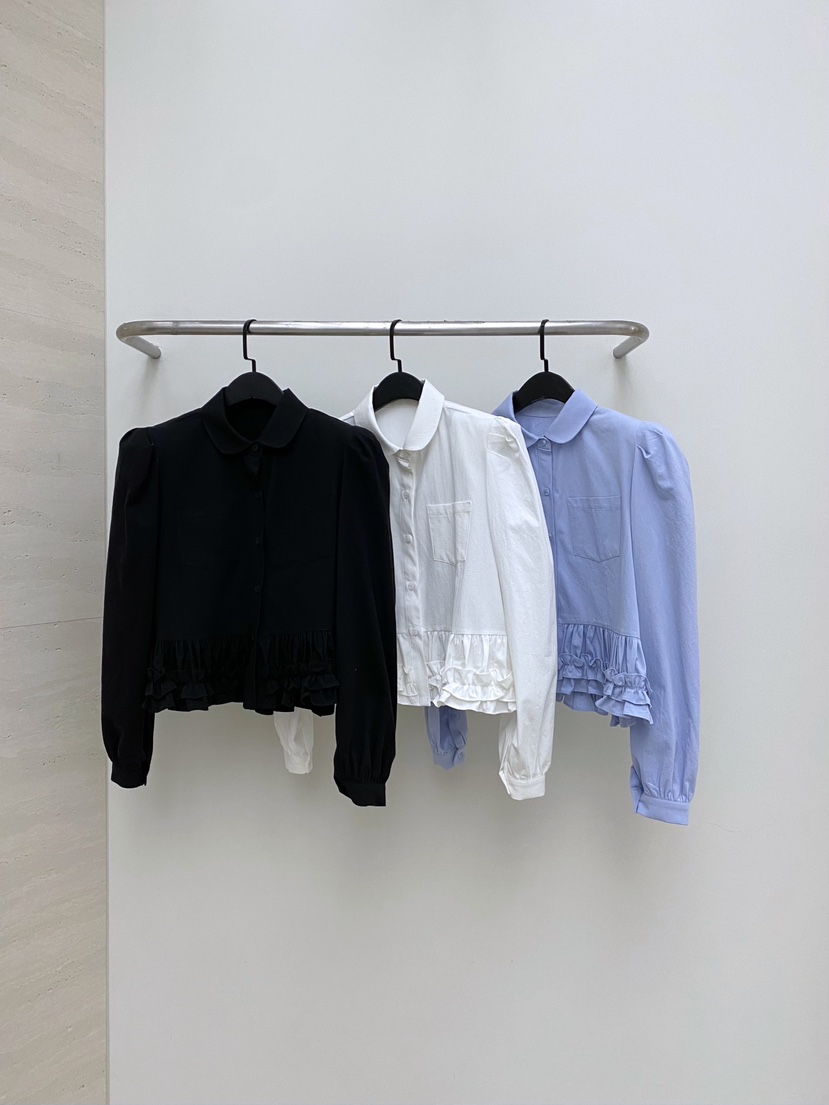 AB韓國直郵女士新品24秋冬人氣熱賣職業時尚休閑襯衫蕾絲衫AB襯衫/蕾絲衫