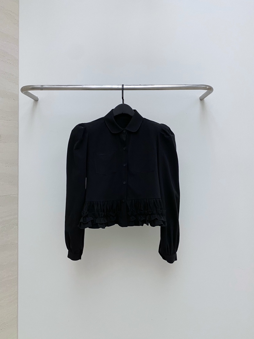 AB韓國直郵女士新品24秋冬人氣熱賣職業時尚休閑襯衫蕾絲衫AB襯衫/蕾絲衫圖色3