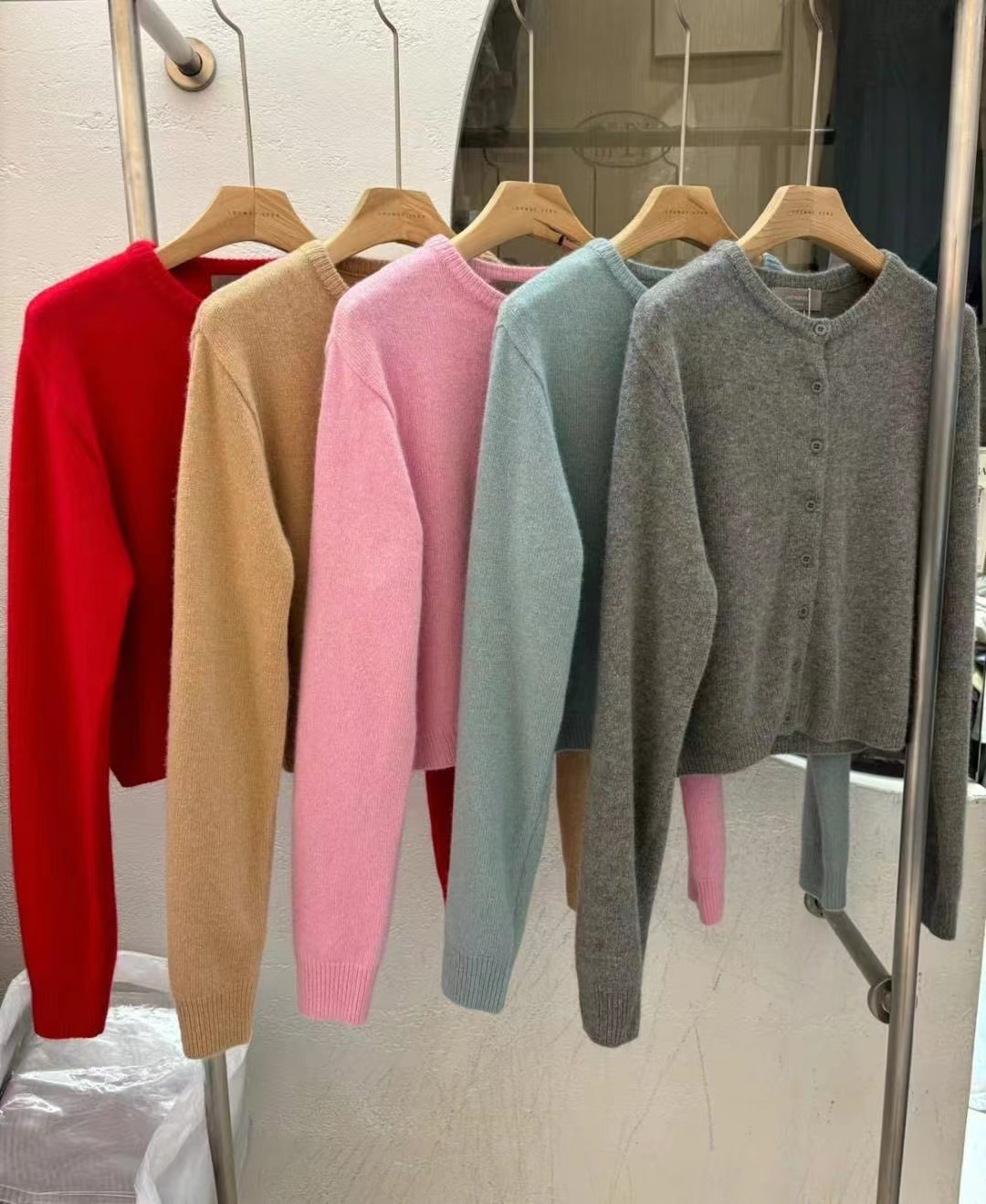 LOUNGE VERA東大門代購女士新品休閑真品24秋冬針織衫狐貍開衫LOUNGE VERA-2件訂針織衫