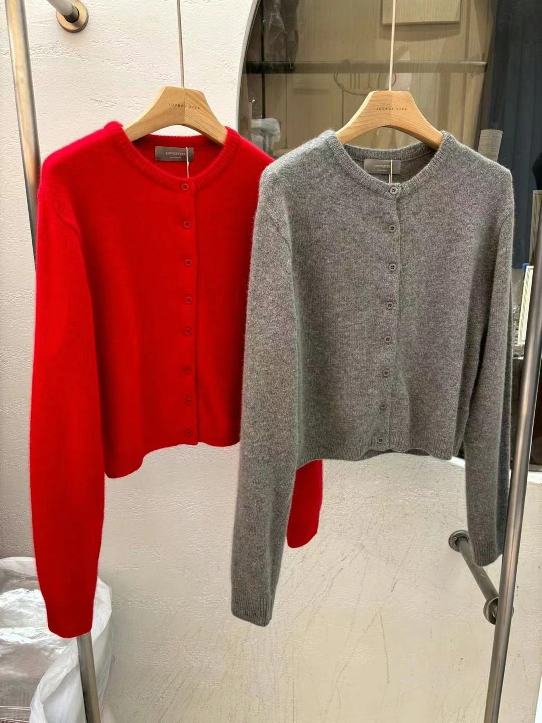 LOUNGE VERA東大門代購女士新品休閑真品24秋冬針織衫狐貍開衫LOUNGE VERA-2件訂針織衫