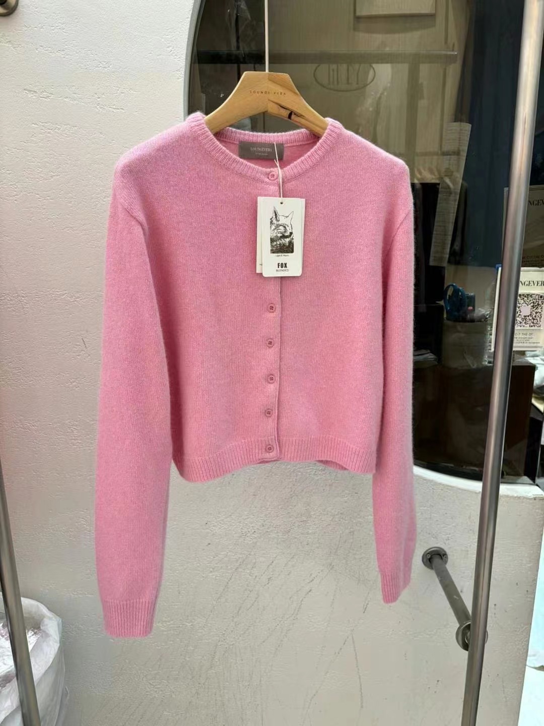 LOUNGE VERA東大門代購女士新品休閑真品24秋冬針織衫狐貍開衫LOUNGE VERA-2件訂針織衫圖色3