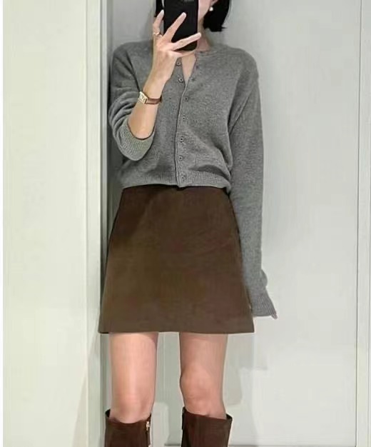 LOUNGE VERA東大門代購女士新品休閑真品24秋冬針織衫狐貍開衫LOUNGE VERA-2件訂針織衫圖色5