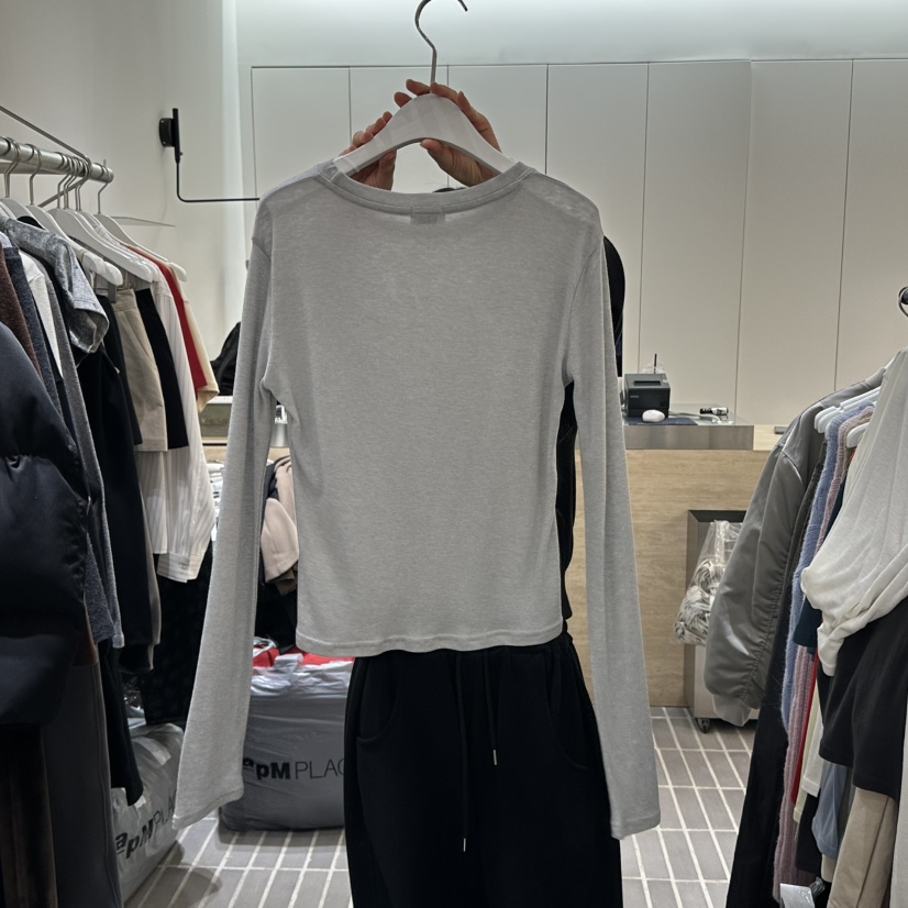 vive東大門代購女士新款人氣推薦職業真品熱賣24秋冬長袖T恤春款VIVE長袖T恤