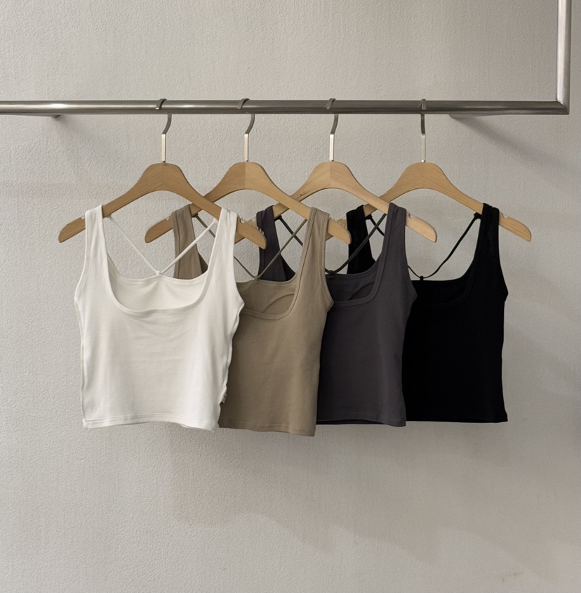 TEWNTY FOUR SEVEN24-7韓國直郵女裝新品時尚吊帶背心春款TEWNTY FOUR SEVEN24-7吊帶/背心