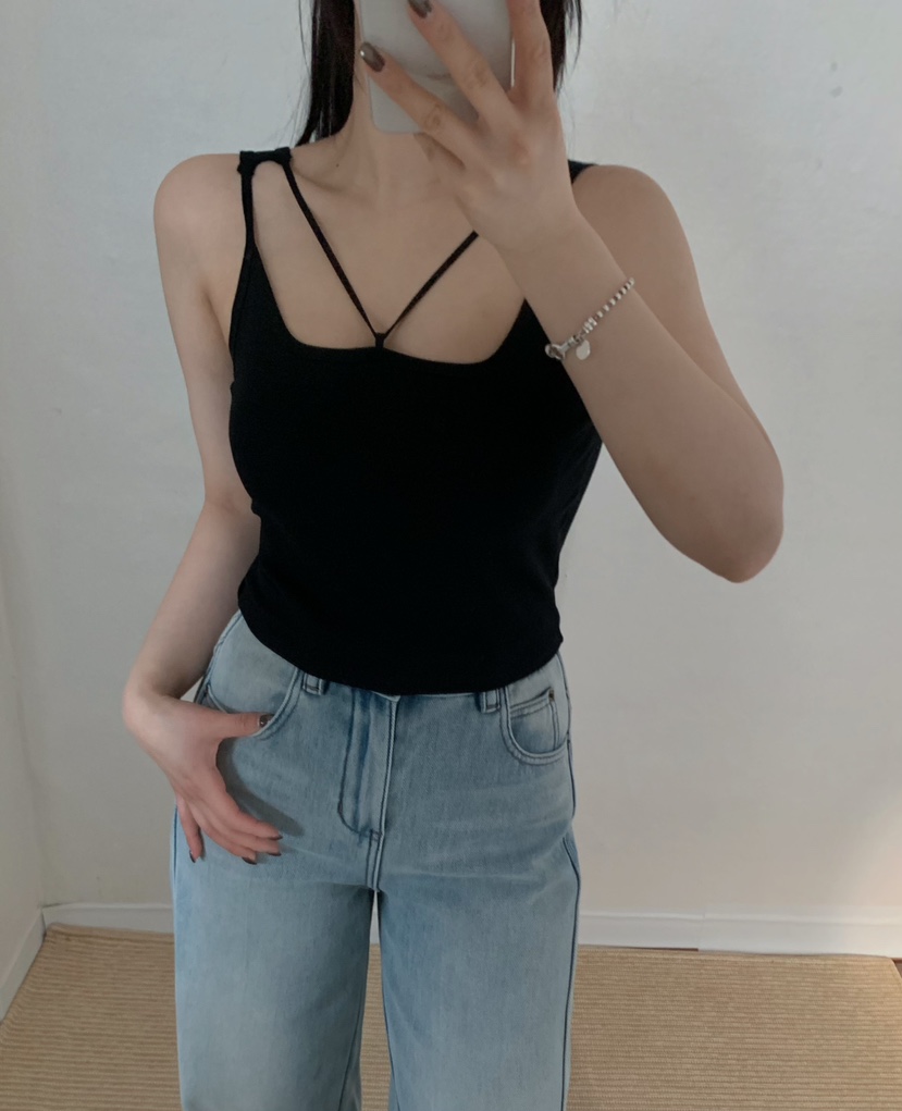 TEWNTY FOUR SEVEN24-7韓國直郵女裝新品時尚吊帶背心春款TEWNTY FOUR SEVEN24-7吊帶/背心