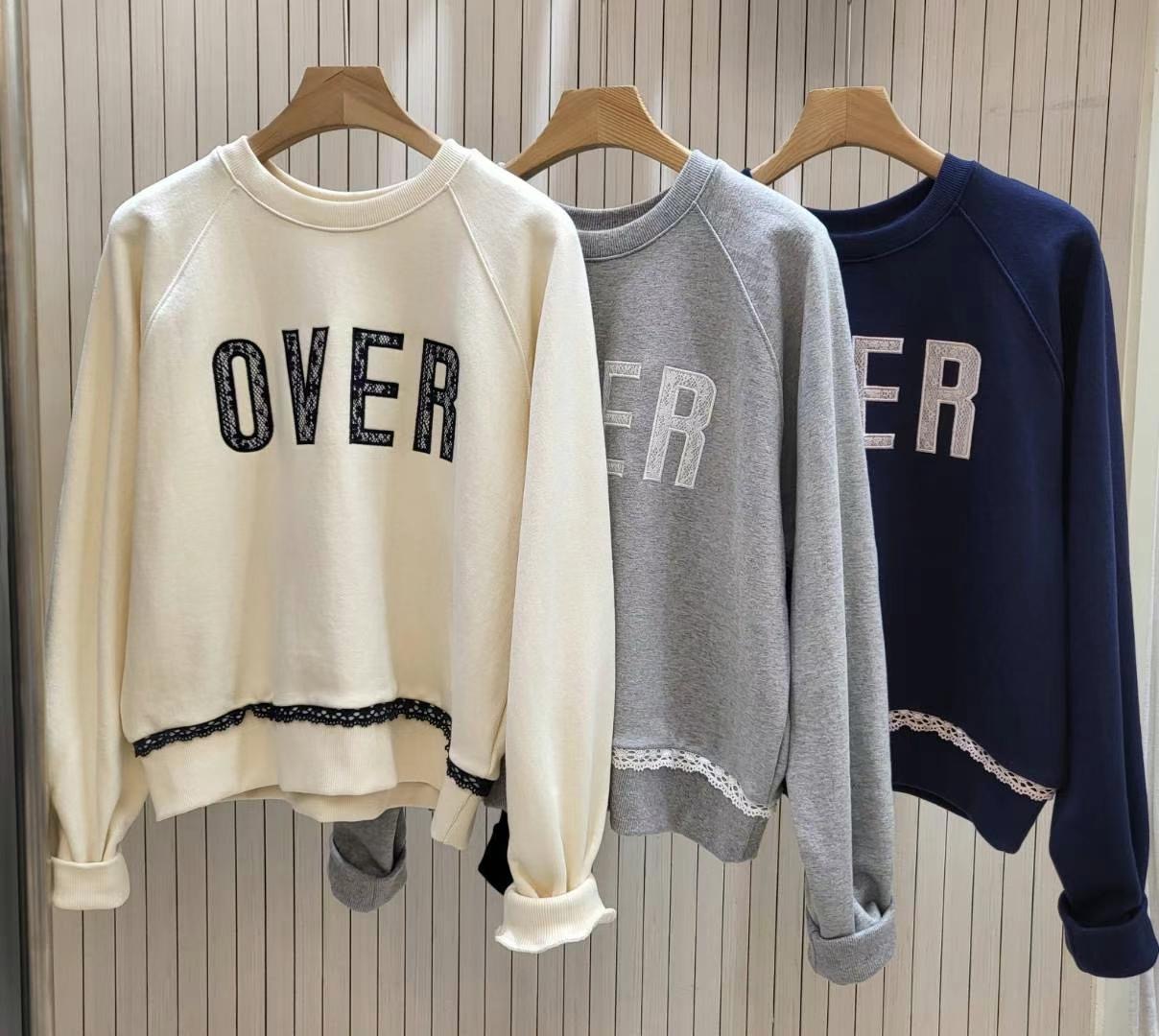 COCOS/ONE TOP韓國直郵女裝新款推薦真品24秋冬職業衛衣加絨COCOS/ONE TOP衛衣