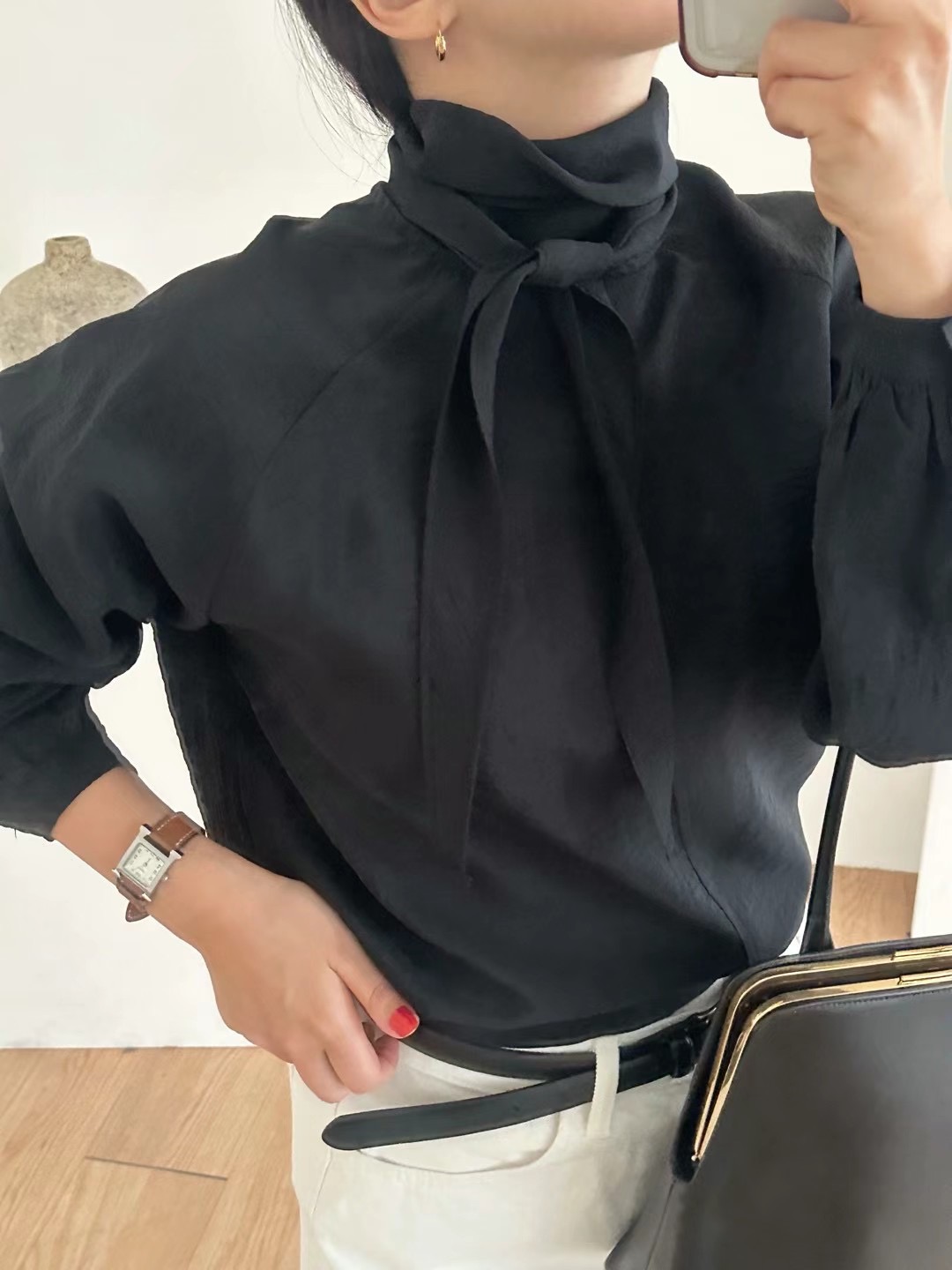 AMOMENT直郵韓國代購女裝新款熱賣職業人氣時尚真品襯衫蕾絲衫AMOMENT襯衫/蕾絲衫