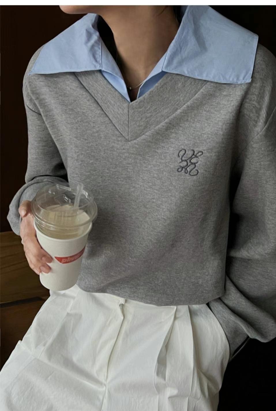 COCOS/ONE TOP直郵韓國代購女裝新款時尚人氣真品休閑衛衣COCOS/ONE TOP衛衣
