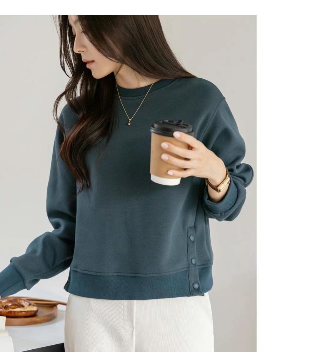 COCOS/ONE TOP直郵韓國代購女裝新品推薦休閑24秋冬真品衛衣COCOS/ONE TOP衛衣