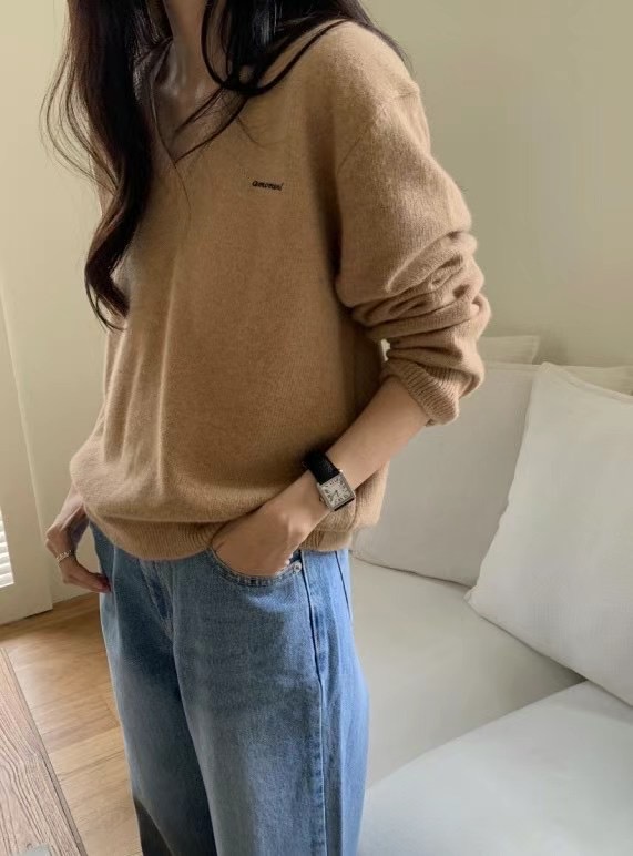 AMOMENT直郵韓國代購女裝新款時尚職業休閑熱賣24秋冬針織衫AMOMENT針織衫