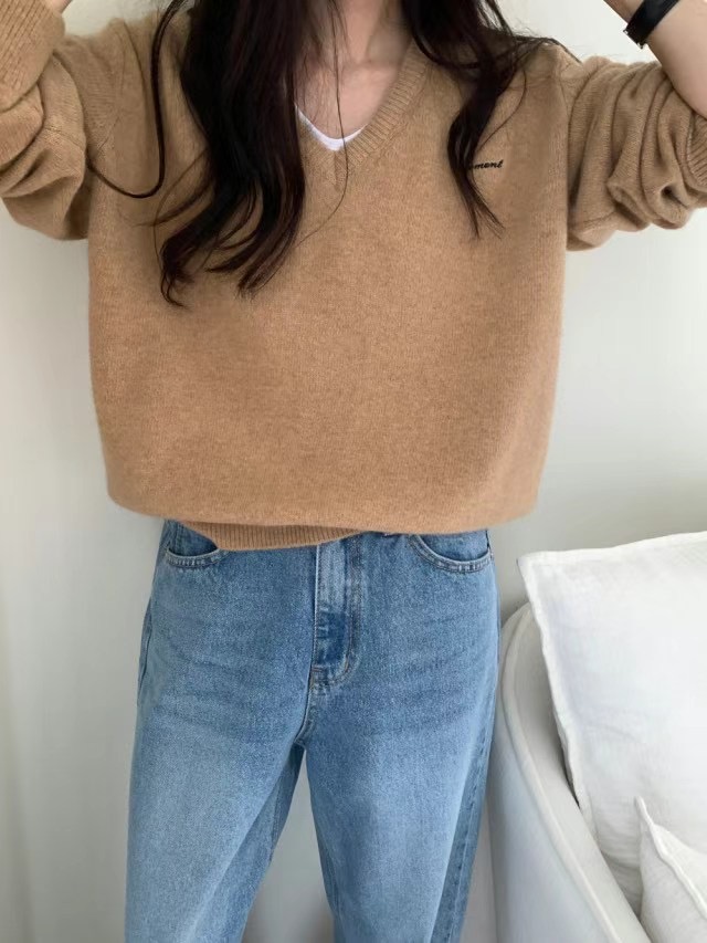 AMOMENT直郵韓國代購女裝新款時尚職業休閑熱賣24秋冬針織衫AMOMENT針織衫圖色3