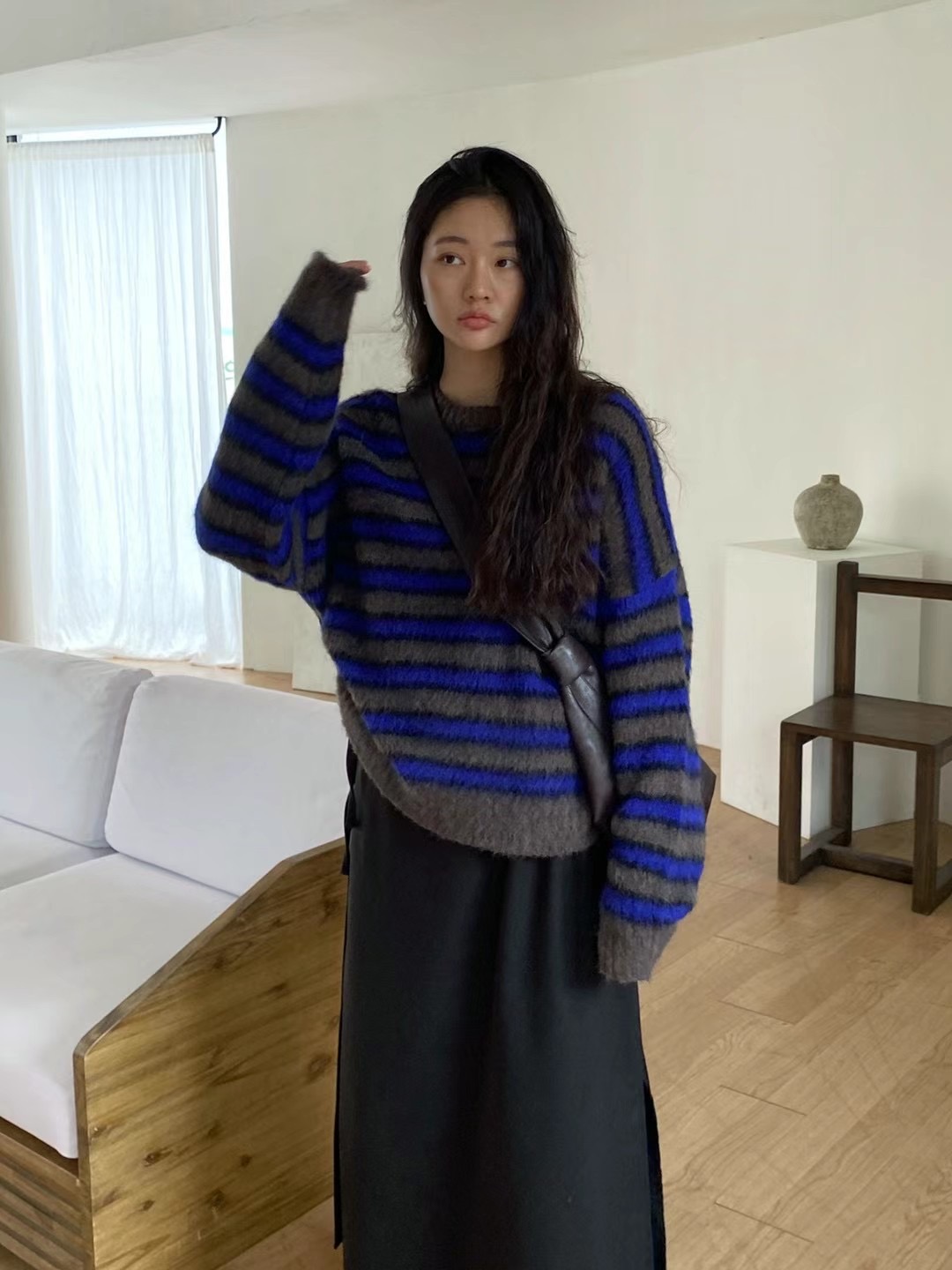 AUTHENTIC韓國直郵女裝新款時尚休閑24秋冬真品職業推薦毛衣AUTHENTIC毛衣