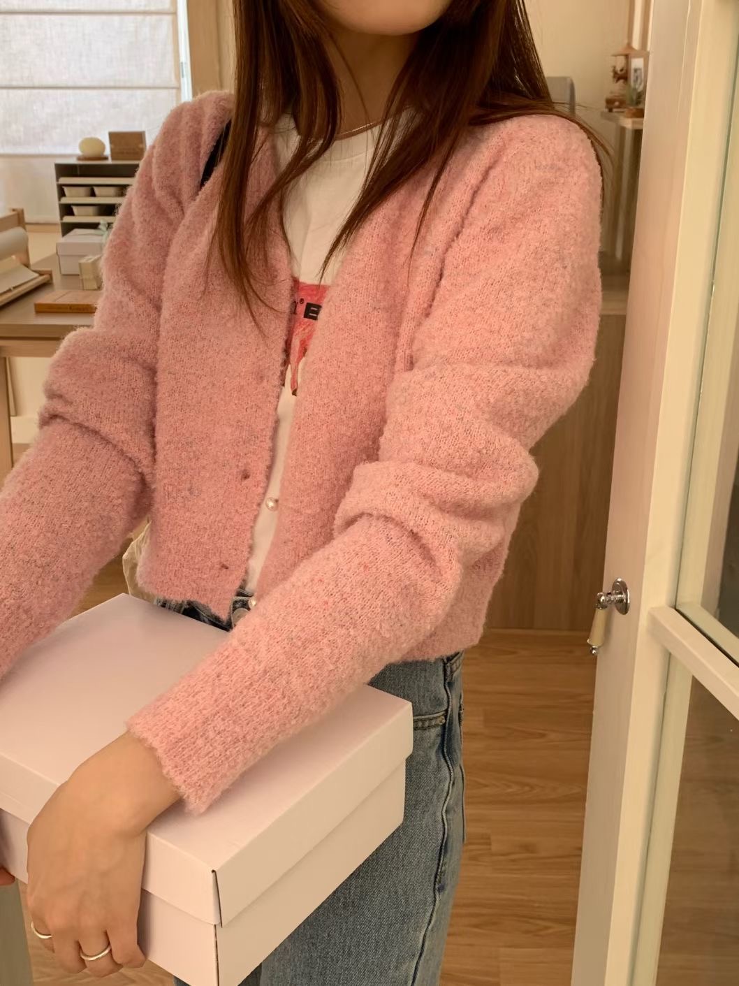 DIFFER直郵韓國代購女裝新品真品推薦24秋冬人氣針織衫開衫DIFFER針織衫