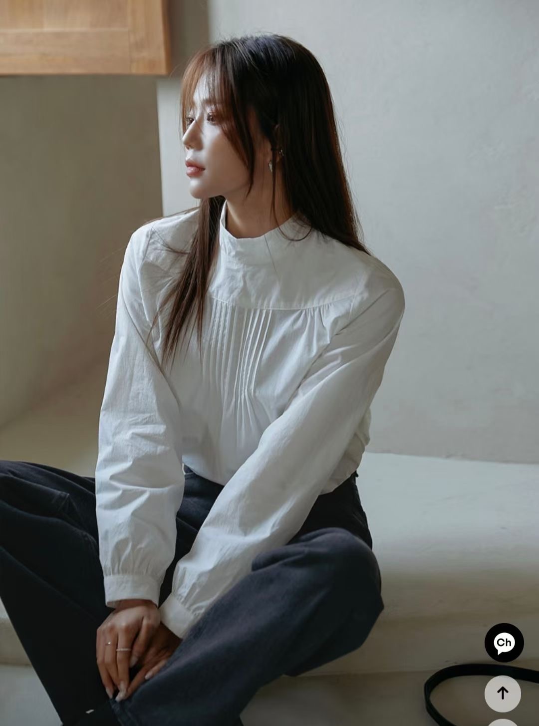 DIFFER直郵韓國代購女裝新款人氣推薦時尚真品職業襯衫蕾絲衫DIFFER襯衫/蕾絲衫