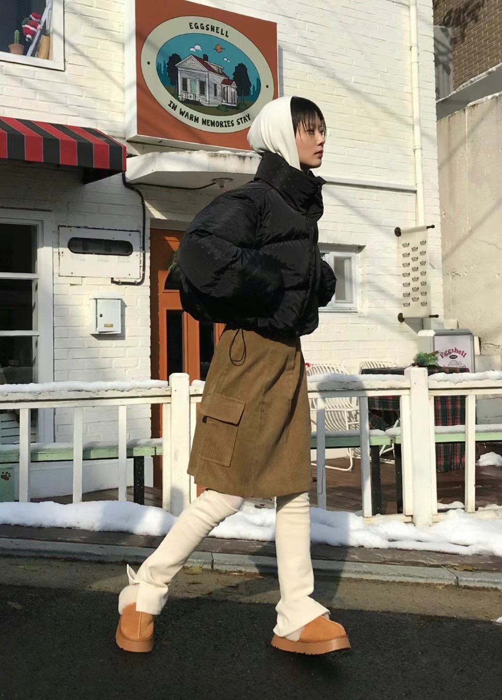OPENSTANCE韓國直郵東大門代購女裝新款時尚24秋冬半身裙中短裙OPENSTANCE半身裙/中短裙