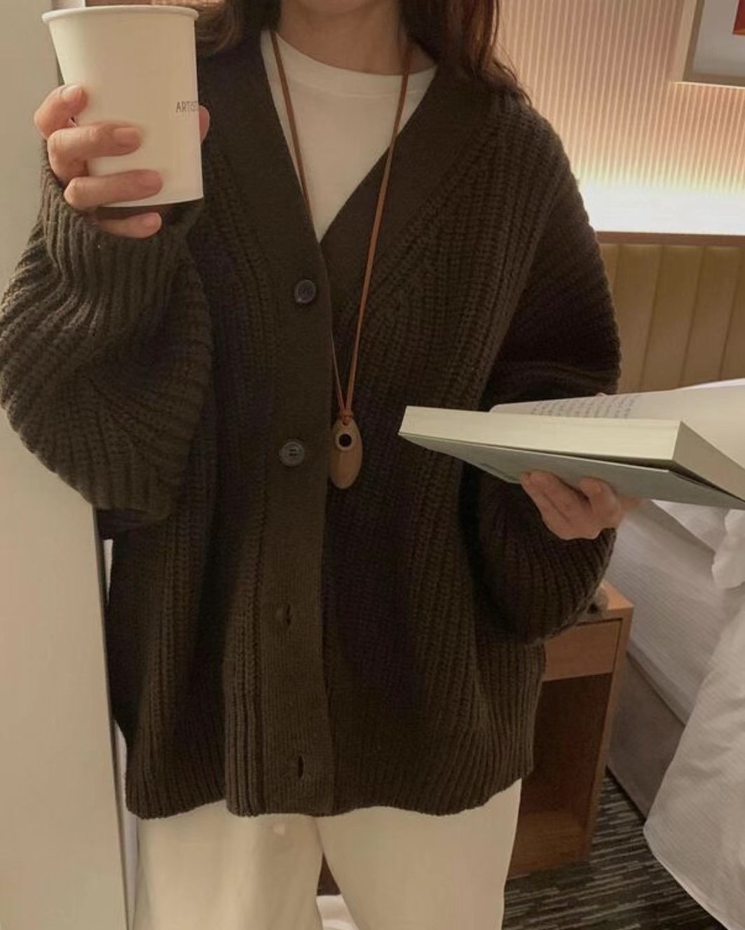 UNLESS直郵韓國代購女裝新品真品休閑時尚推薦職業24秋冬毛衣UNLESS毛衣