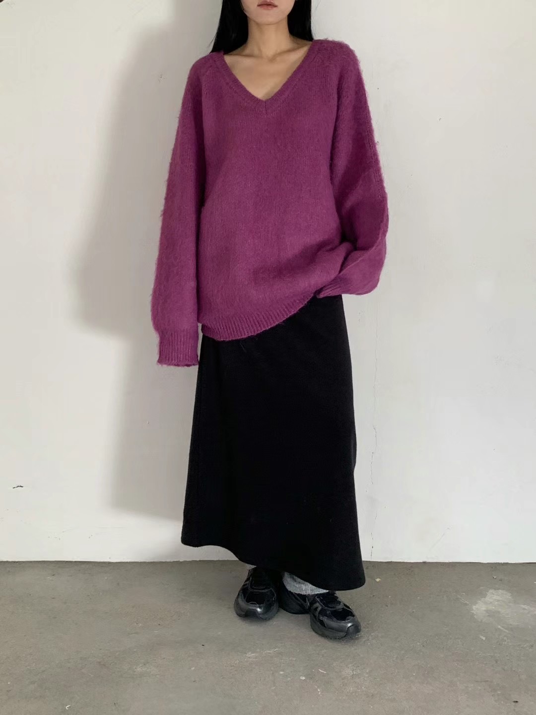 UNLESS韓國直郵東大門實拍女裝新款職業休閑24秋冬熱賣針織衫UNLESS針織衫