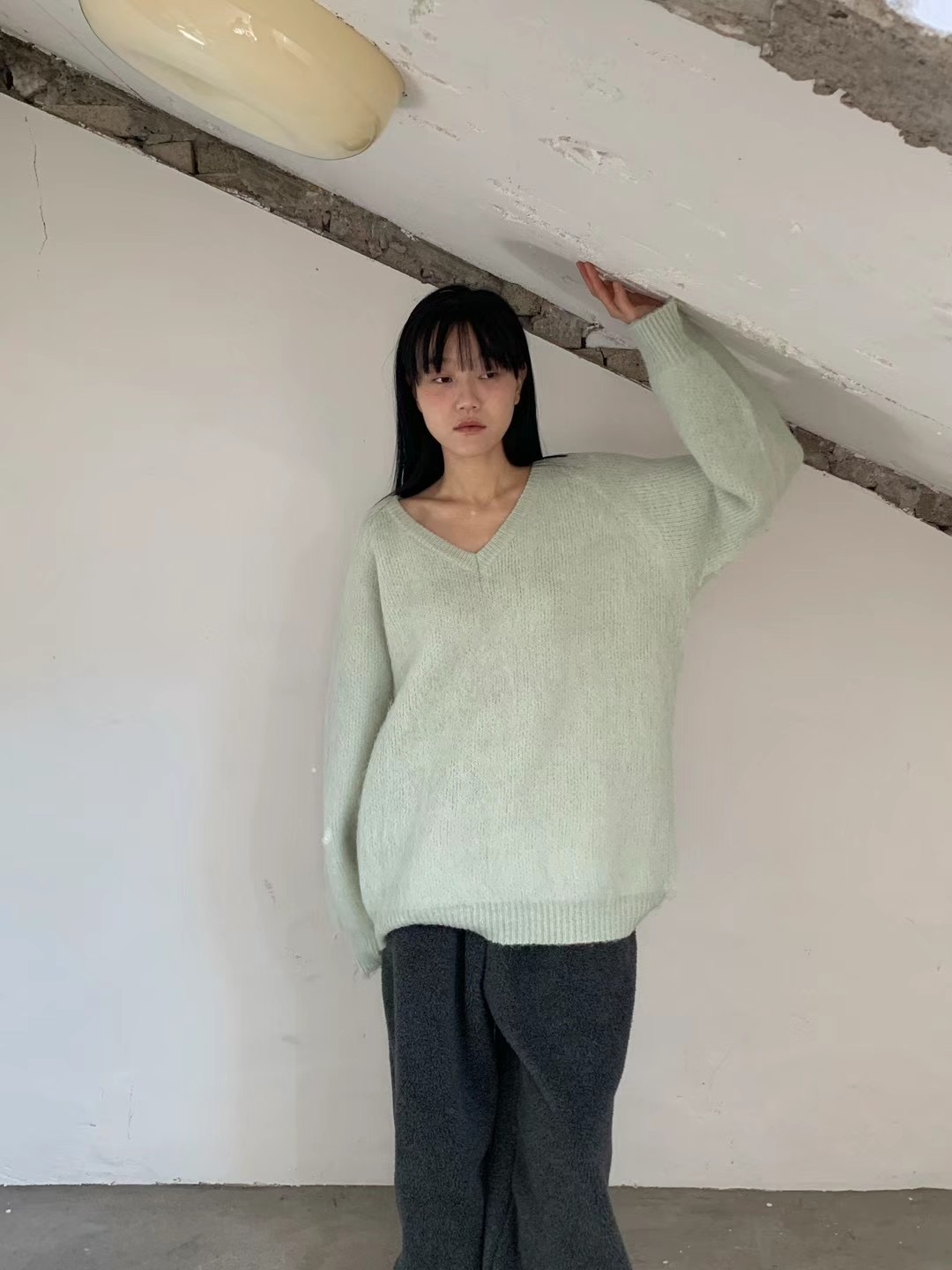 UNLESS韓國直郵東大門實拍女裝新款職業休閑24秋冬熱賣針織衫UNLESS針織衫
