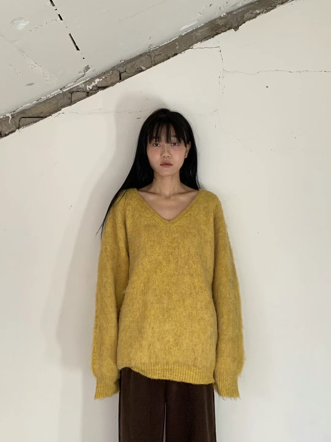 UNLESS韓國直郵東大門實拍女裝新款職業休閑24秋冬熱賣針織衫UNLESS針織衫