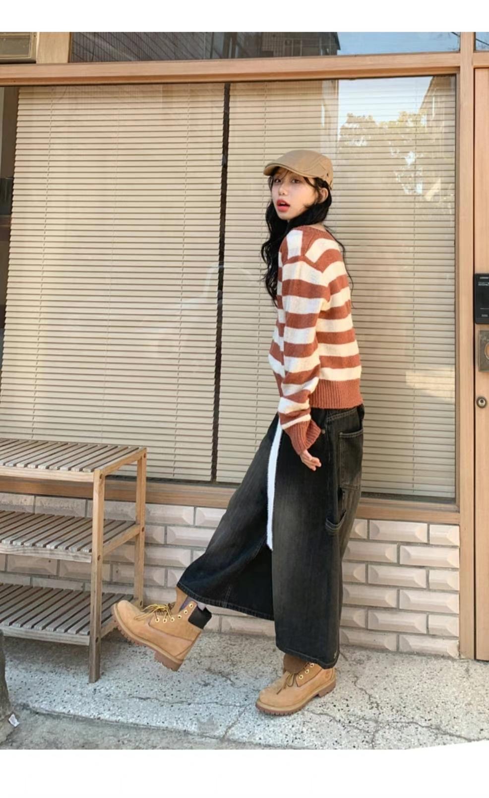 VEVE韓國直郵女裝新品休閑人氣真品熱賣時尚職業24秋冬針織衫VEVE針織衫