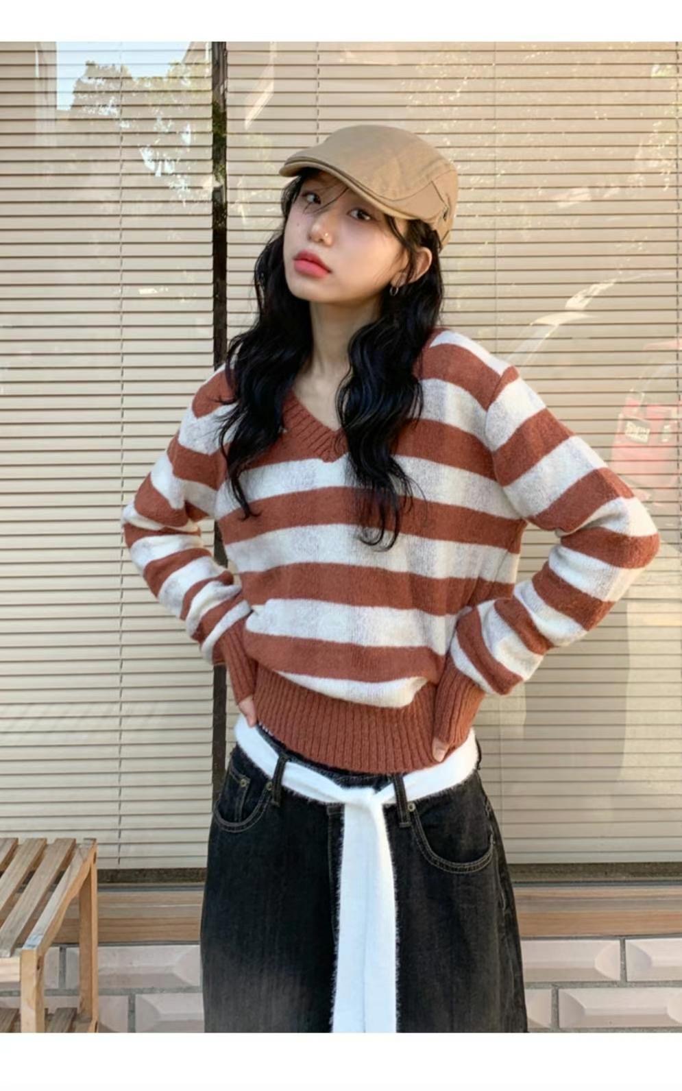 VEVE韓國直郵女裝新品休閑人氣真品熱賣時尚職業24秋冬針織衫VEVE針織衫
